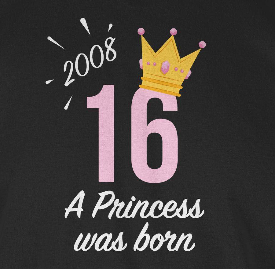 Shirtracer Sechzehnter Mädchen Princess 2008: Tshirt Turnbeutel Shirtracer im Angebot