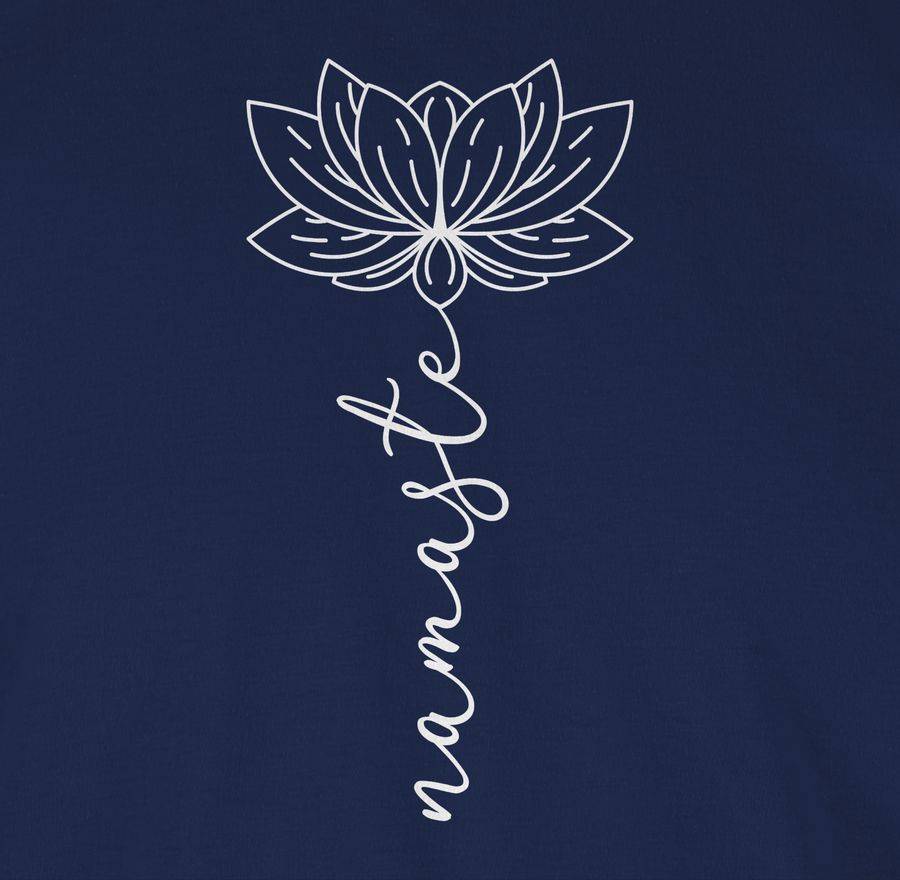 Shirtracer Namaste Lotusblüte weiß: Tshirt Rucksack Shirtracer Blitzverkäufe