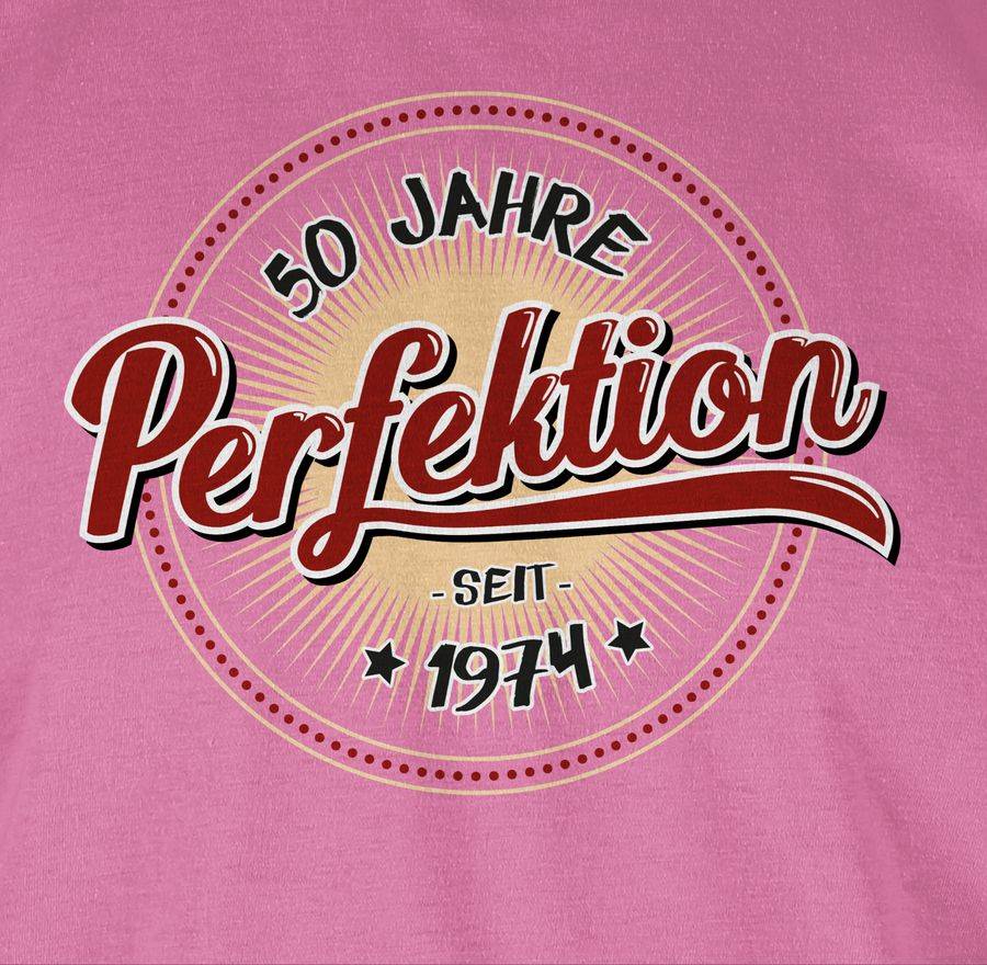 Shirtracer Fünfzig Jahre Perfektion 1974 I Shirts & Mehr Shirtracer Limitierter Zeitrabatt