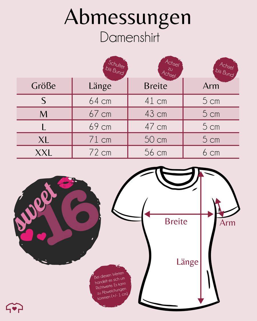 Shirtracer Sweet Sixteen: T-Shirt Rucksack Shirtracer Sonderangebot