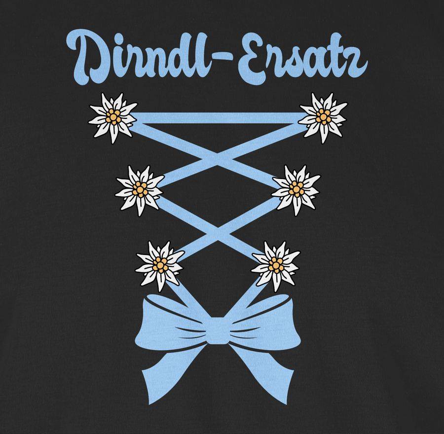 Shirtracer Dirndl-Ersatz Korsage - hellblau: Tshirt Gym Bag Shirtracer Günstig kaufen