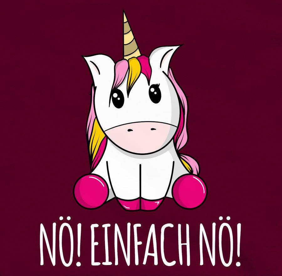 Shirtracer Nö! Einfach Nö! Einhorn weiß Shirts & Mehr Shirtracer Flash Sale