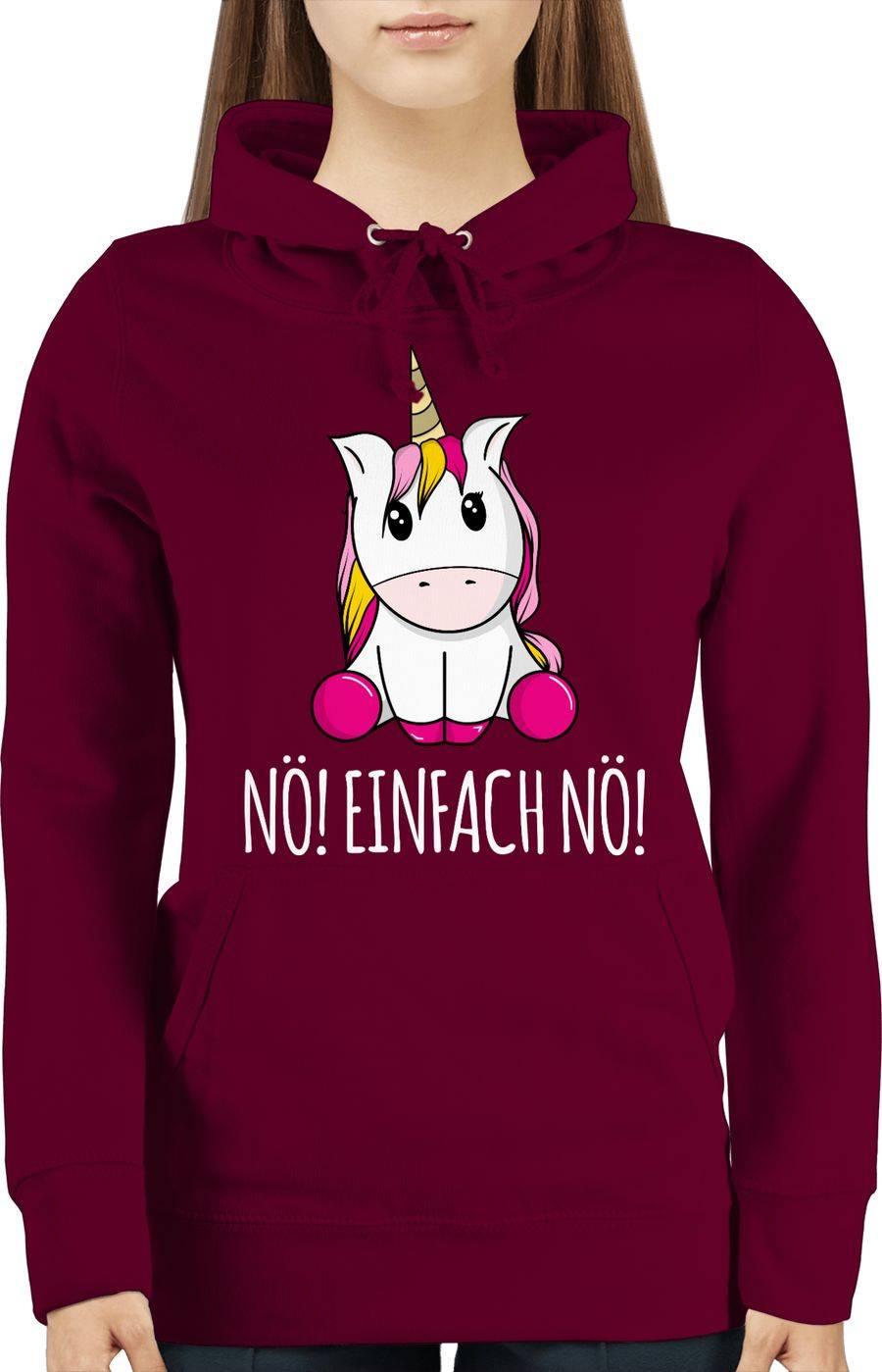 Shirtracer Nö! Einfach Nö! Einhorn weiß Shirts & Mehr Shirtracer Flash Sale