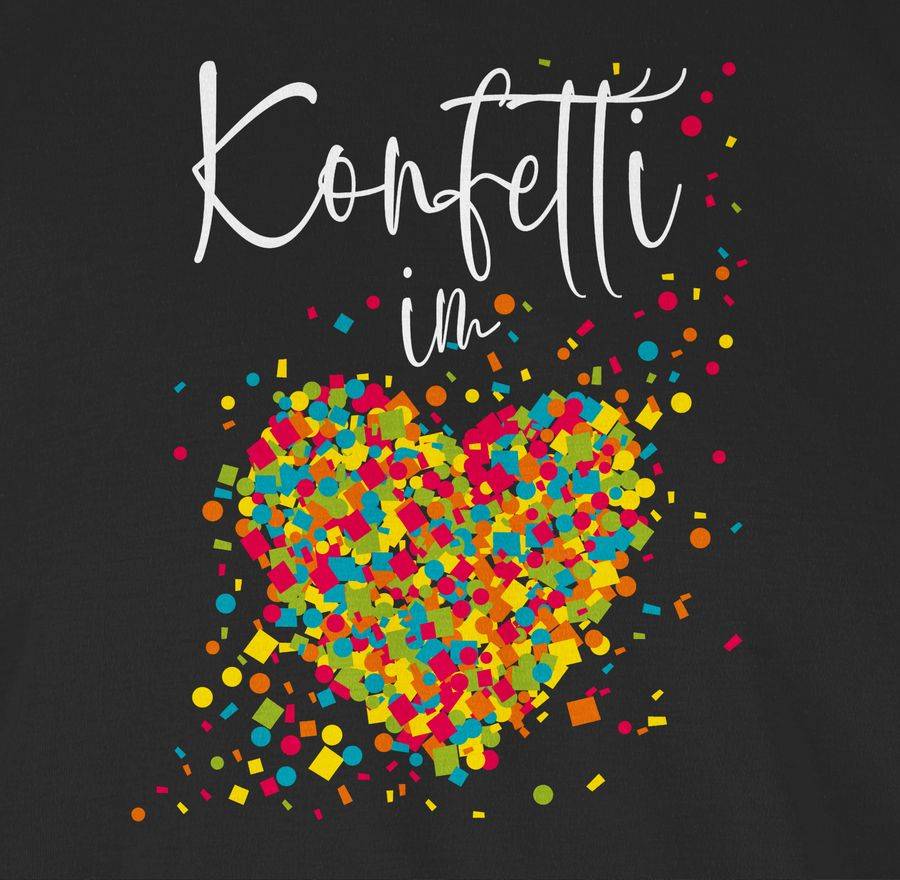 Shirtracer Konfetti im Herzen Kalligrafie - weiß Shirts & Mehr Shirtracer Begrenztes Angebot
