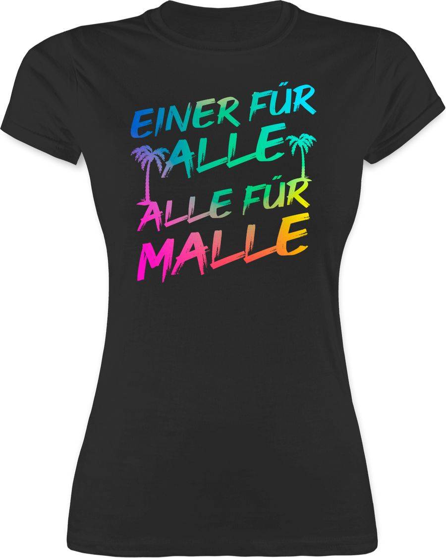 Shirtracer Malle für Alle - Einer für alle Alle für Malle: Tshirt Turnbeutel Shirtracer Muttertagsangebot