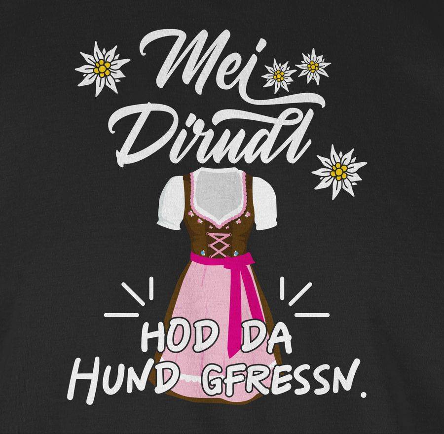 Shirtracer Mei Dirndl hod da Hund gfressn Shirts & Mehr Shirtracer Jubiläumsangebot