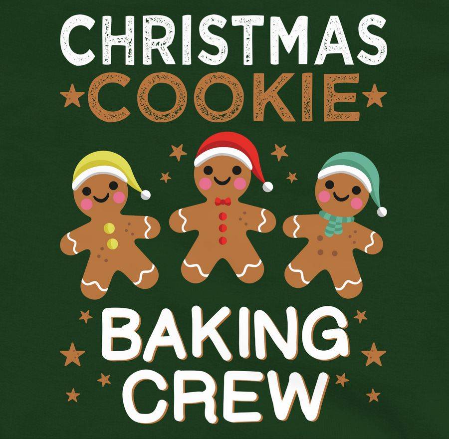 Shirtracer Christmas Cookie Baking Crew Lebkuchenmännchen: Tshirt Gym Bag Shirtracer Top Angebot