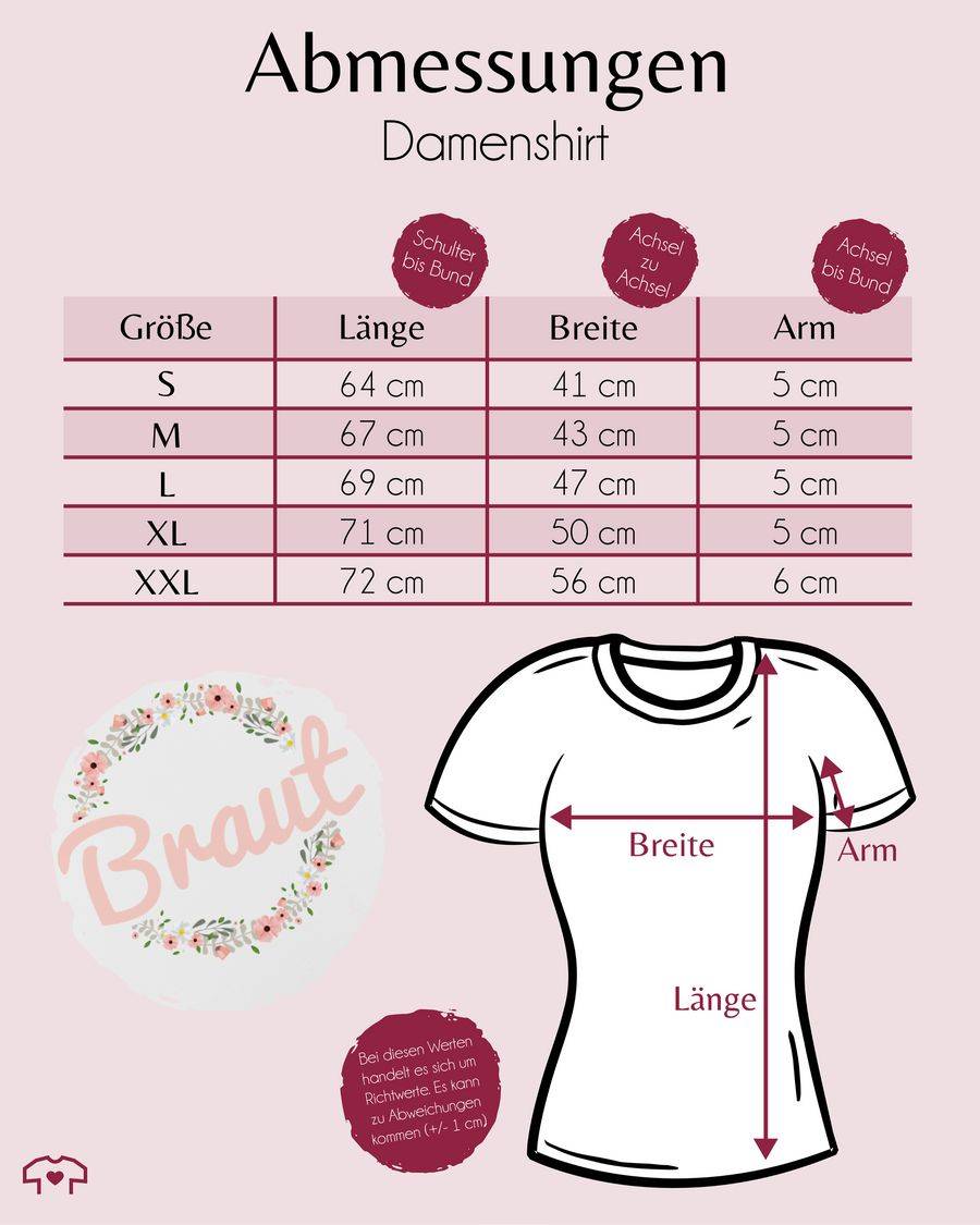 Shirtracer Braut Blumenkranz rosa Shirts & Mehr Shirtracer Neueste Mode