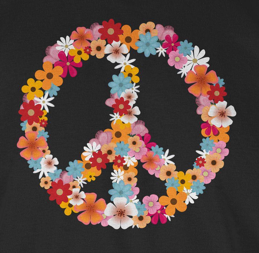 Shirtracer Peace Flower Power: T-Shirt Turnbeutel Shirtracer Online Outlet