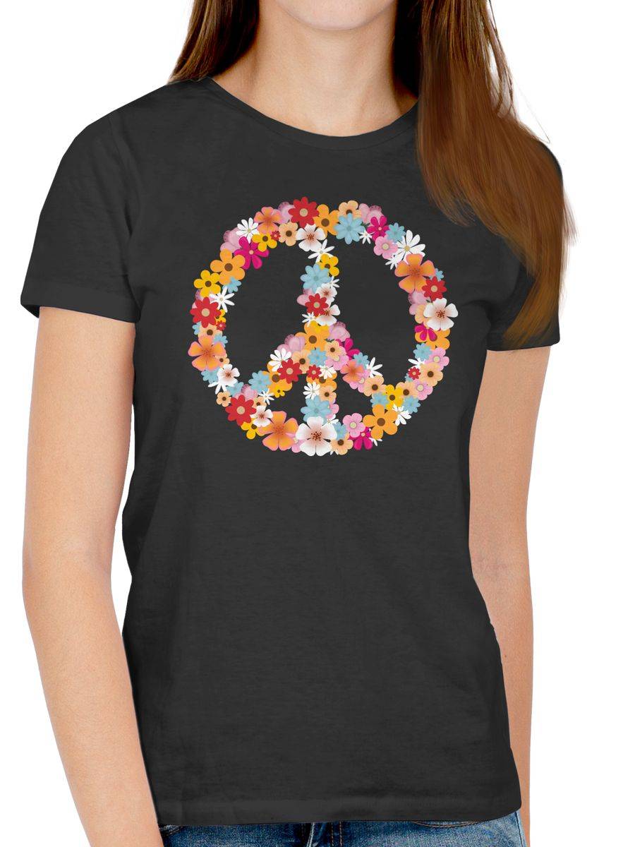 Shirtracer Peace Flower Power: T-Shirt Turnbeutel Shirtracer Online Outlet
