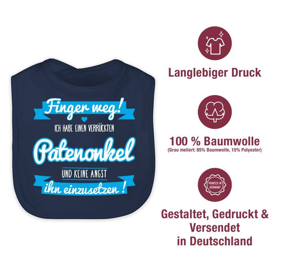 Shirtracer Ich habe einen verrückten Patenonkel blau Shirts & Mehr Shirtracer Räumungsverkauf