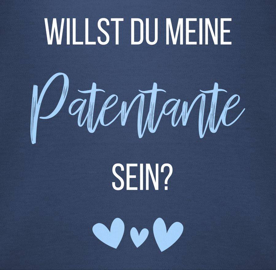 Shirtracer Willst du meine Patentante sein? Babyblau: Tshirt Turnbeutel Shirtracer Begrenzte Freigabe