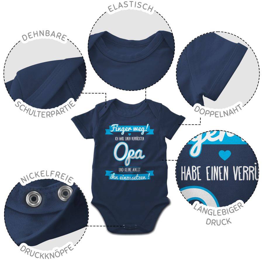 Shirtracer Ich habe einen verrückten Opa blau Shirts & Mehr Shirtracer 50% Rabatt mit kostenlosem Versand