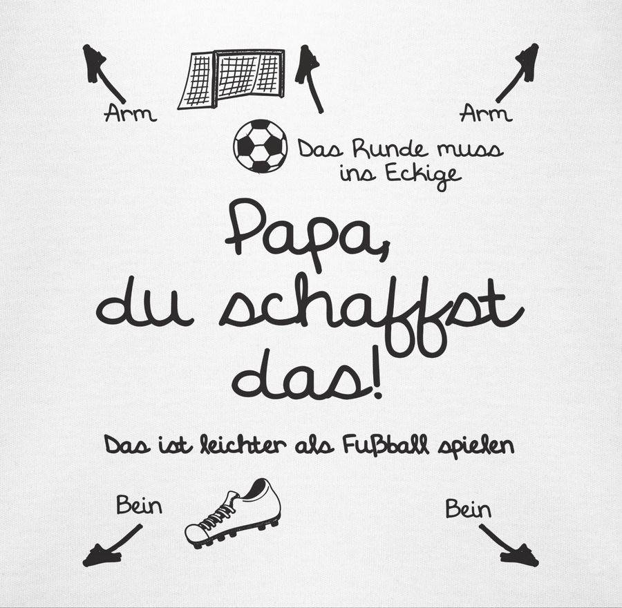 Shirtracer Papa du schaffst das Fußball - schwarz Shirts & Mehr Shirtracer Clearance-Verkauf