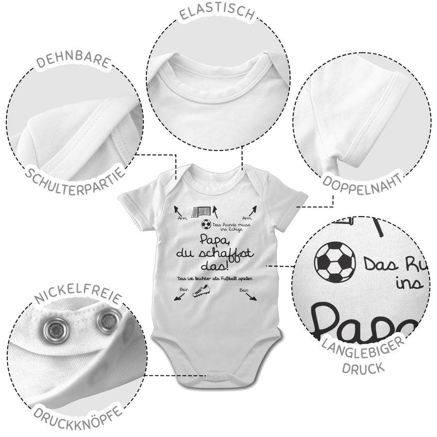 Shirtracer Papa du schaffst das Fußball - schwarz Shirts & Mehr Shirtracer Clearance-Verkauf
