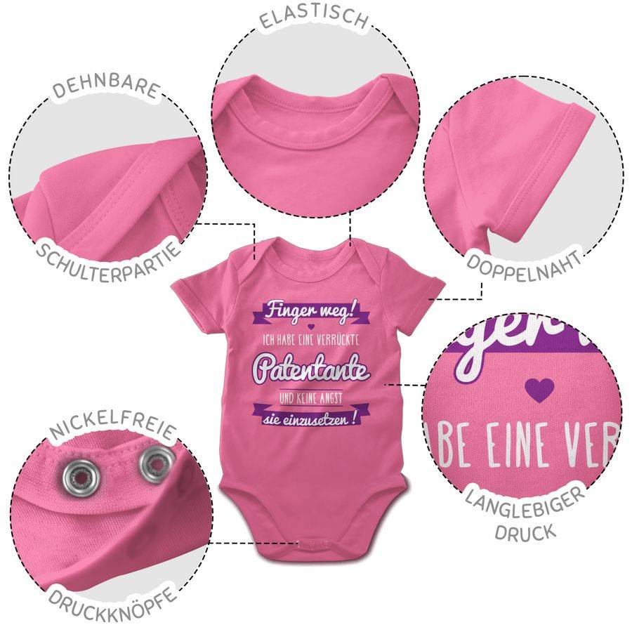 Shirtracer Ich habe eine verrückte Patentante lila Shirts & Mehr Shirtracer zollfrei
