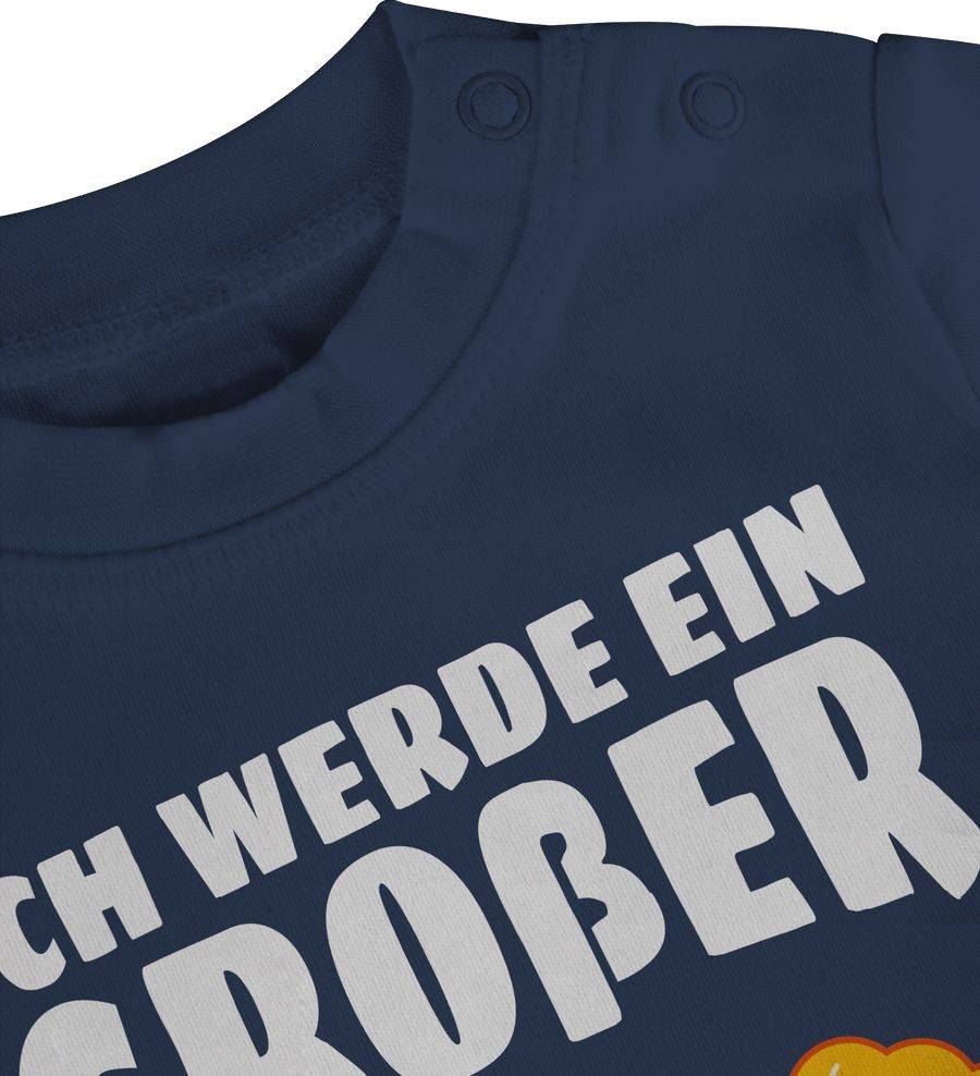 Shirtracer Ich werde ein großer Bruder mit Löwen - weiß: Tshirt Turnbeutel Shirtracer Online