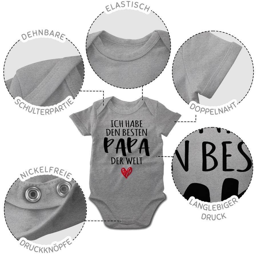 Shirtracer Ich habe den besten Papa der Welt - Bester Papa ist der Beste: T-Shirt Turnbeute Shirtracer Auslauf