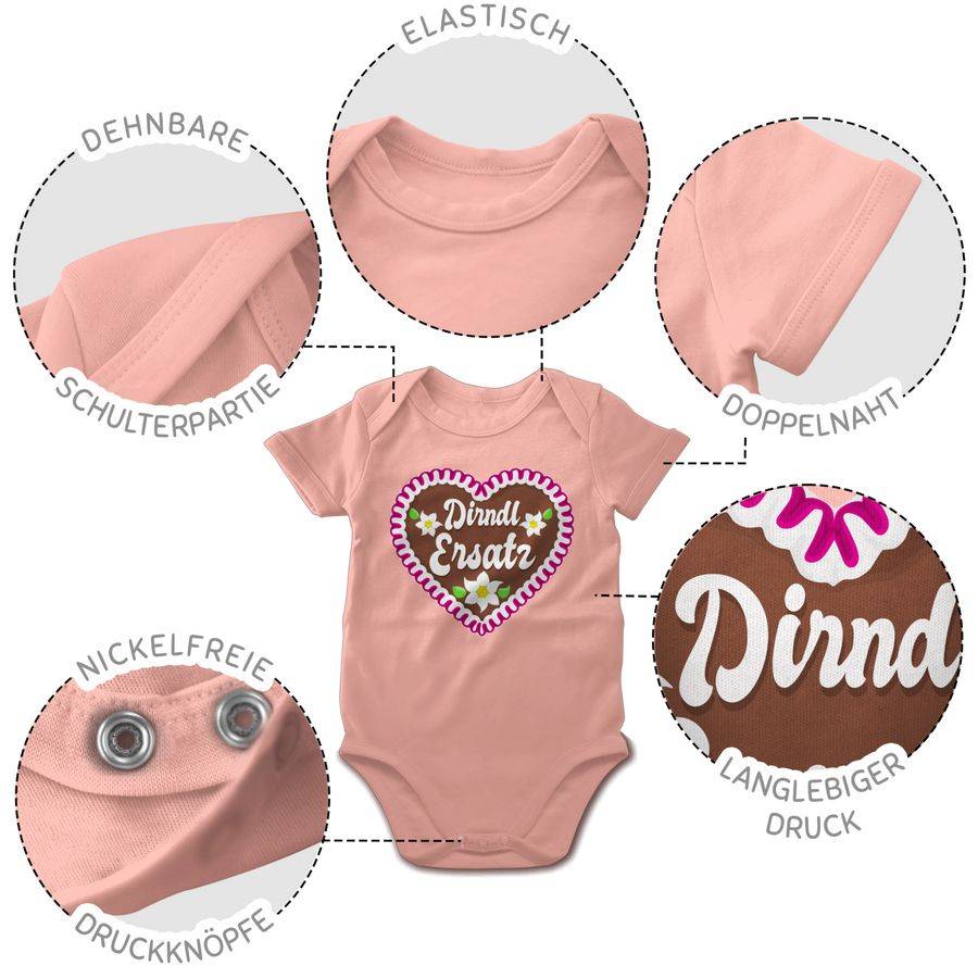 Shirtracer Dirndl Ersatz mit Lebkuchen: T-Shirt Turnbeutel Shirtracer im Angebot