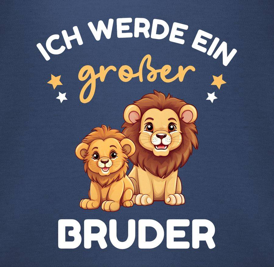 Shirtracer Ich werde großer Bruder Geschenk Löwen Shirts & Mehr Shirtracer Fabrik Onlineshop
