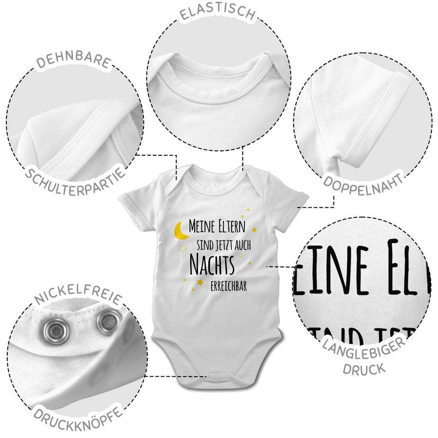 Shirtracer Meine Eltern sind jetzt auch nachts erreichbar Sterne schwarz/gelb: Tshirt Gym B Shirtracer Fabrikpreis