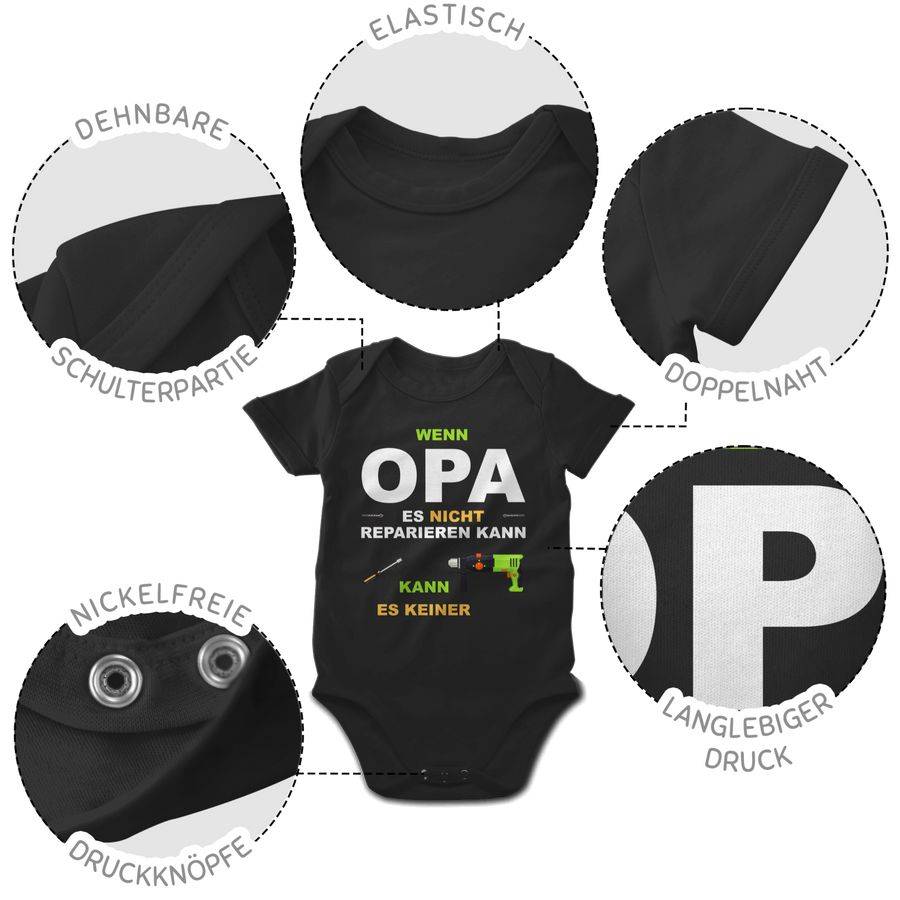 Shirtracer Wenn Opa es nicht reparieren kann kann es keiner: Tshirt Rucksack Shirtracer Rabatt