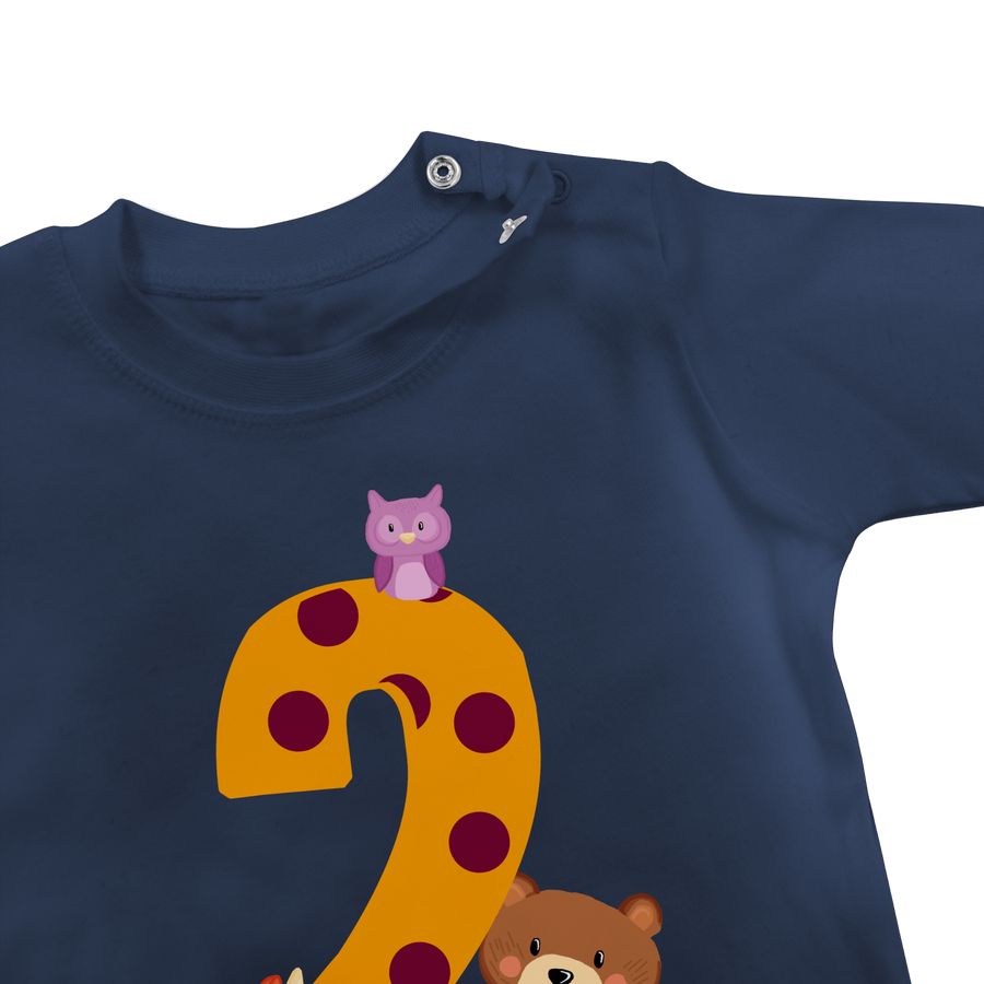 Shirtracer Waldtiere - Bär Waschbär Fuchs Eule zum Zweiten: Tshirt Turnbeutel Shirtracer Begrenztes Angebot