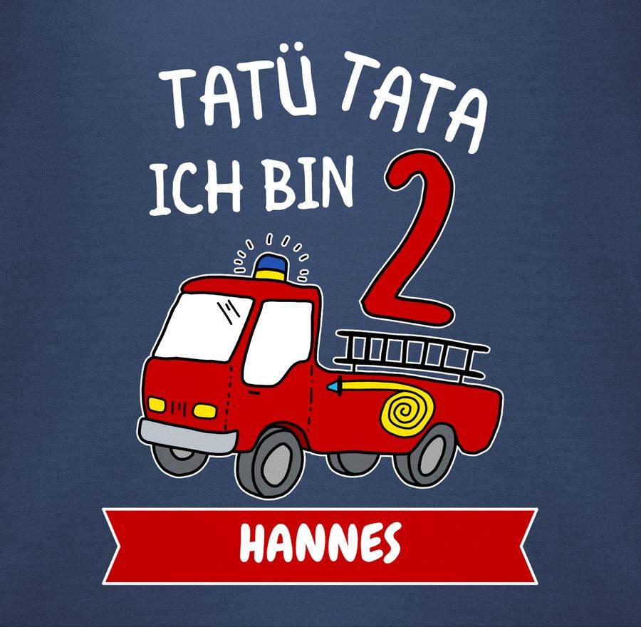 Shirtracer Tatü Tata Ich bin 2 - Feuerwehr Zweiter Geburtstag: Tshirt Gym Bag Shirtracer Exklusivangebot