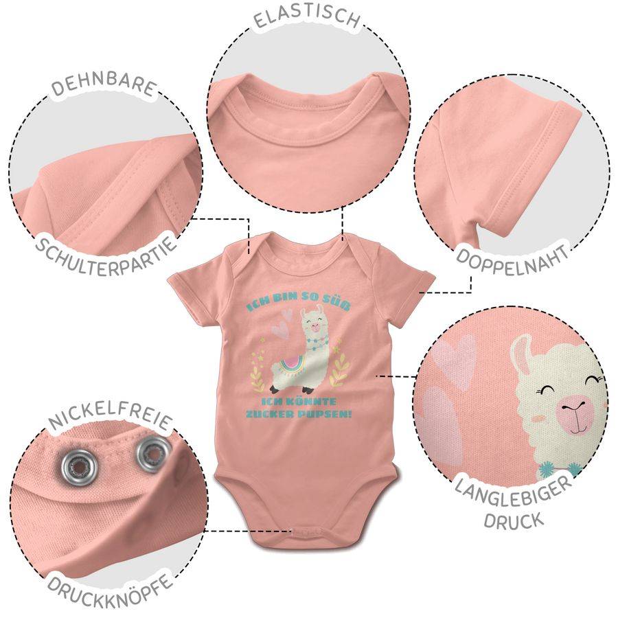 Shirtracer Lama Ich bin so süß ich könnte Zucker Pupsen Shirts & Mehr Shirtracer Saisonschlussverkauf