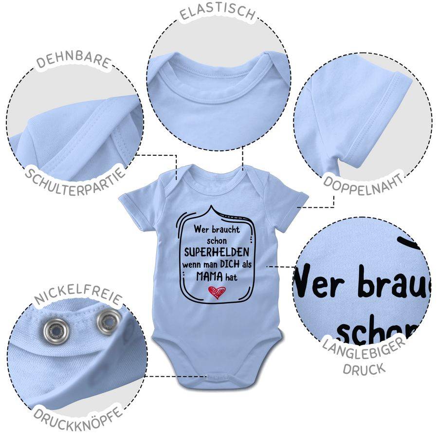 Shirtracer Wer braucht schon Superhelden wenn man dich als Mama hat Shirts & Mehr Shirtracer Vatertagsangebot
