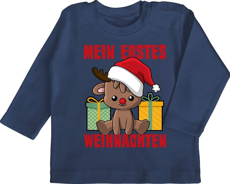 Shirtracer Mein erstes Weihnachten mit Rentier Shirts & Mehr Shirtracer Valentinstagsangebot