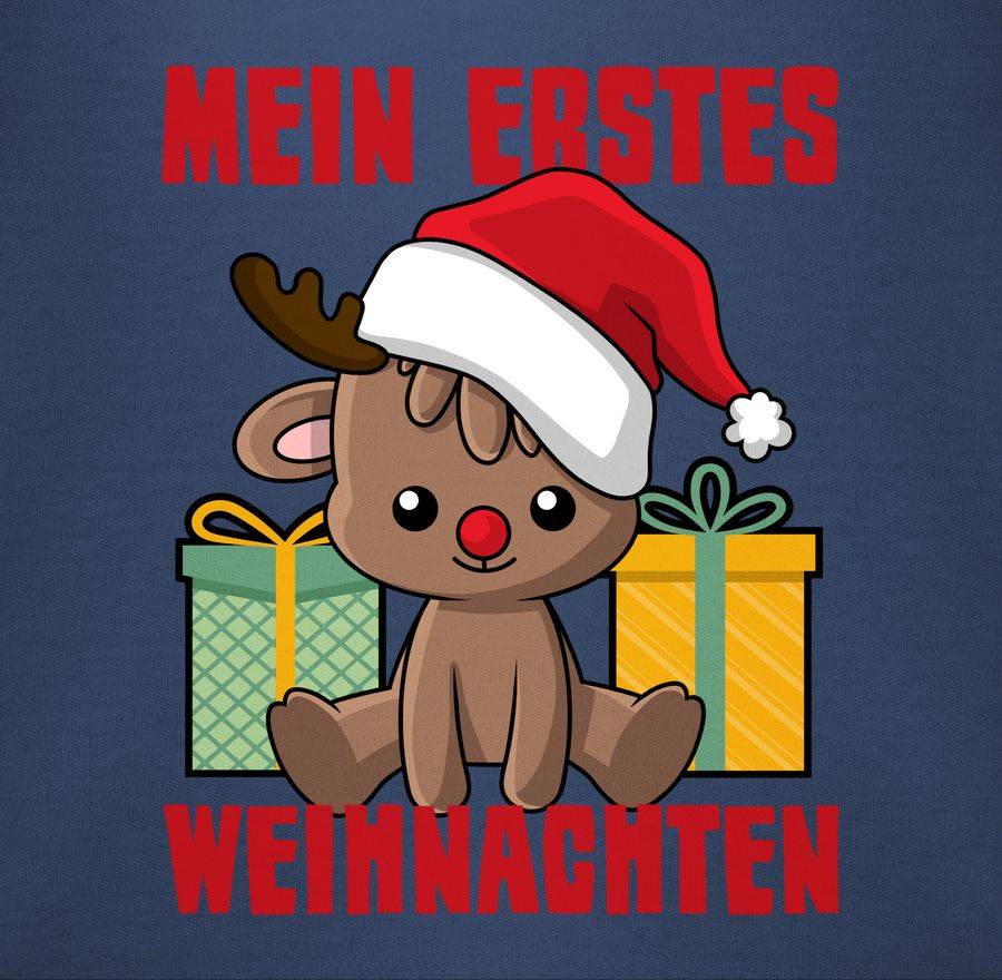 Shirtracer Mein erstes Weihnachten mit Rentier Shirts & Mehr Shirtracer Valentinstagsangebot
