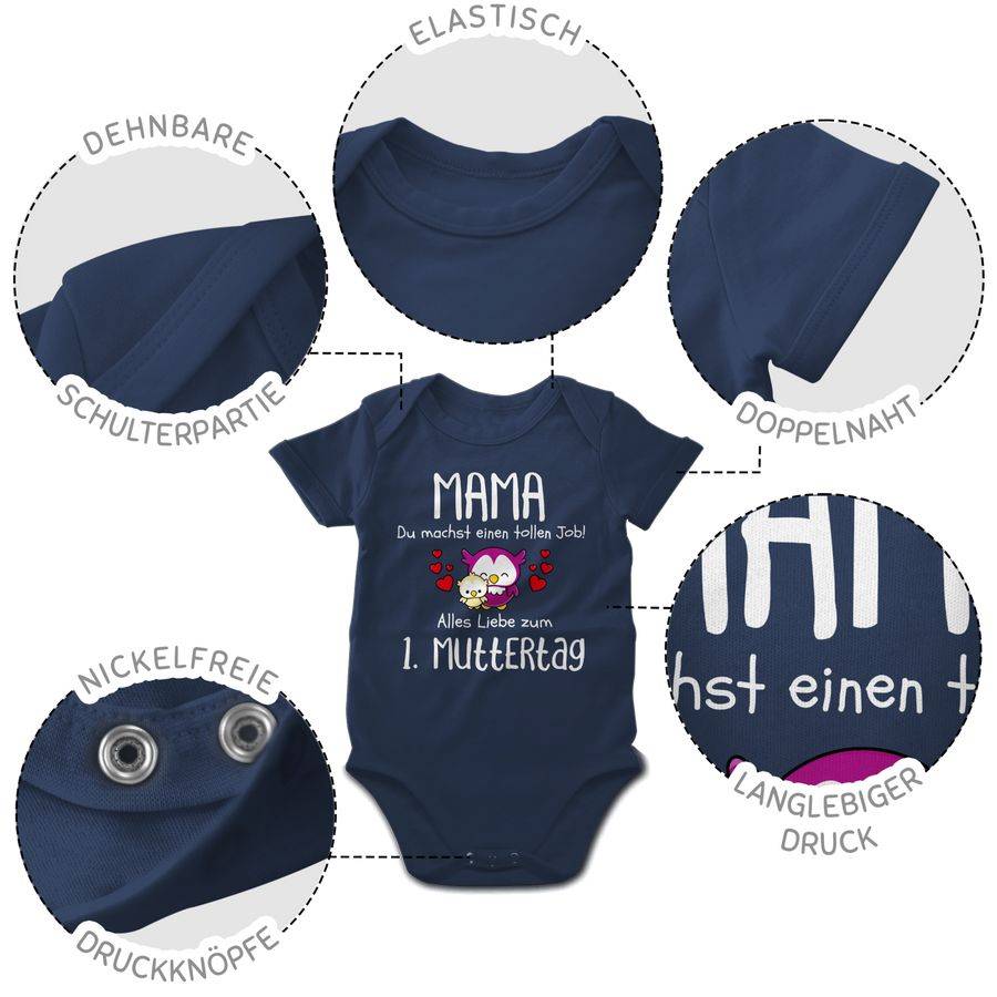 Shirtracer Mama du machst einen tollen Job alles Liebe zum 1. Muttertag weiß: T-Shirt Gym B Shirtracer Sonderangebote