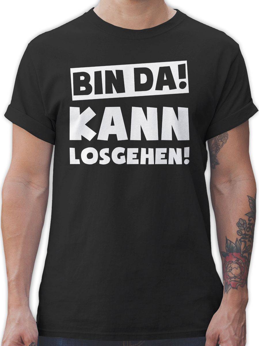 Shirtracer Bin da kann losgehen: T-Shirt Rucksack Shirtracer Letzte 2 Tage