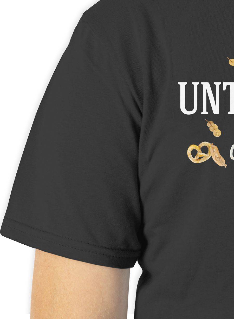 Shirtracer Unterhopft - Schriftzug und Volksfest Symbole: T-Shirt Turnbeutel Shirtracer Letzter Tag