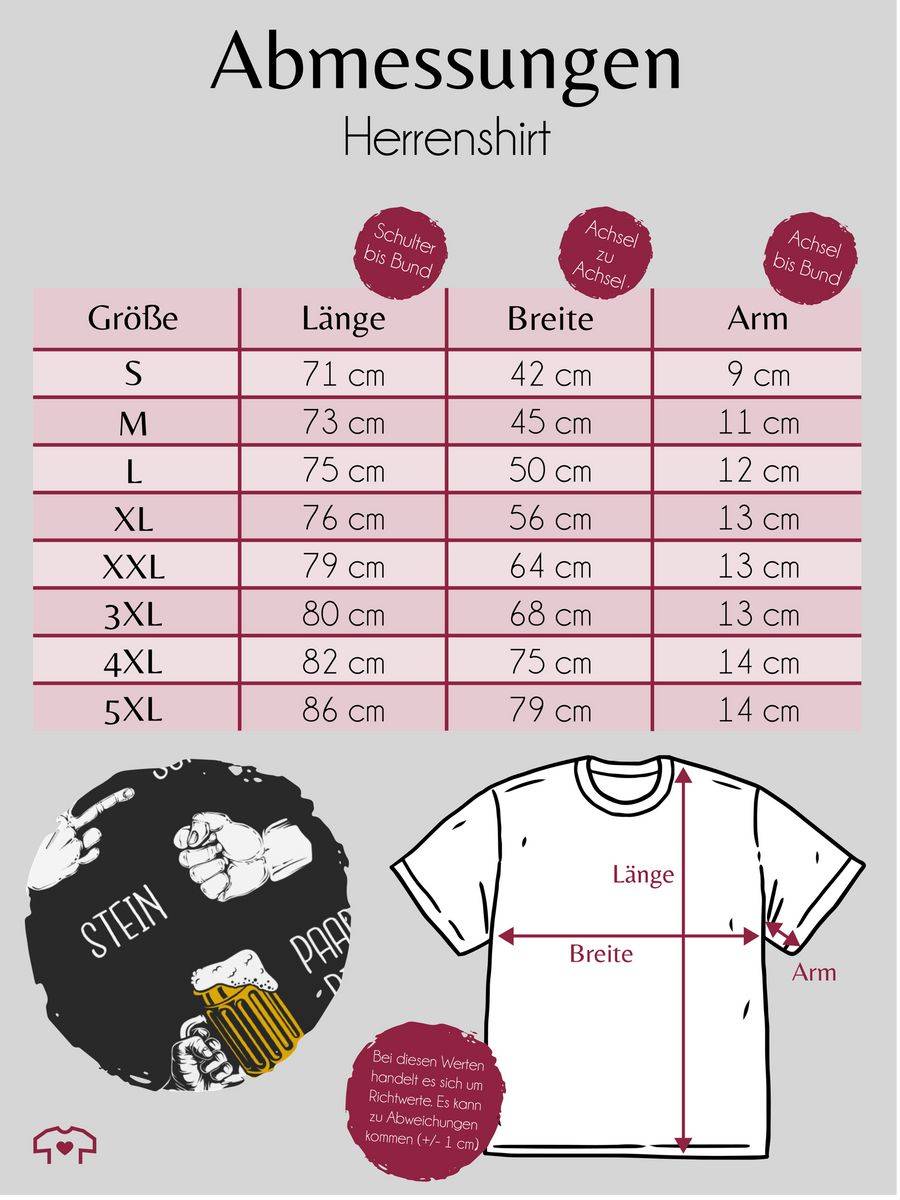 Shirtracer Biergeschenke Lustig - Schere Stein Bier - Hopfen - Herrentag Geschenk: T-Shirt Shirtracer Riesige Rabatte