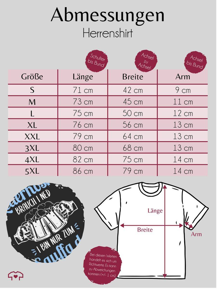 Shirtracer Lederhosn? Brauch i ned! Bin nur zum Sauffa da - weiß und hellblau Shirts & Me Shirtracer zollfrei