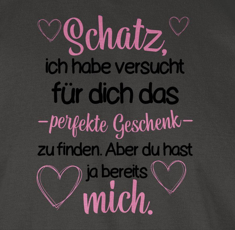 Shirtracer Schatz Ich habe versucht für dich das Geschenk zu finden schwarz/rosa: T-Shirt G Shirtracer Kostenloser Versand
