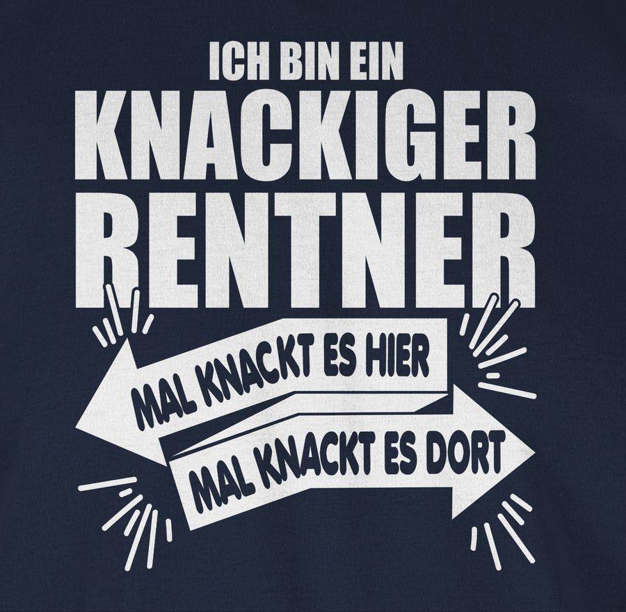 Shirtracer Ich bin ein knackiger Rentner: T-Shirt Turnbeutel Shirtracer Limitierter Zeitrabatt