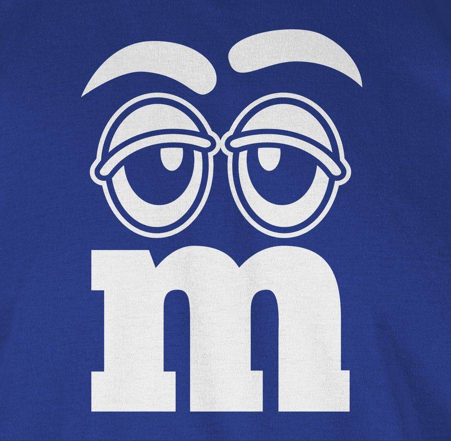 Shirtracer Faschingskostüm Gruppen M&M Aufdruck Gesicht Shirts & Mehr Shirtracer Online Shopping