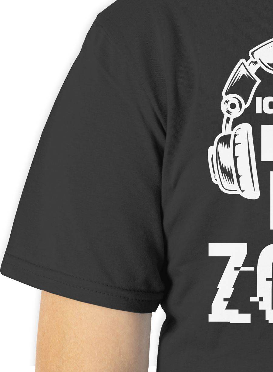 Shirtracer Ich hör dich nicht ich zocke Headset Glitch Weiß: Tshirt Gym Bag Shirtracer Preisnachlass
