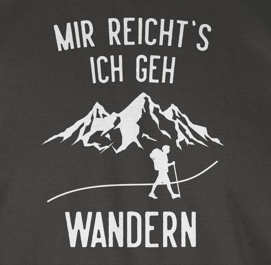 Shirtracer Mir reichts ich geh wandern Berge weiß Shirts & Mehr Shirtracer Blitzangebot