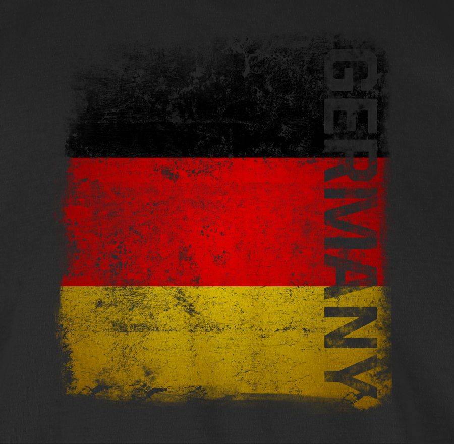 Shirtracer Germany Vintage Flagge: Tshirt Rucksack Shirtracer Riesige Ersparnisse