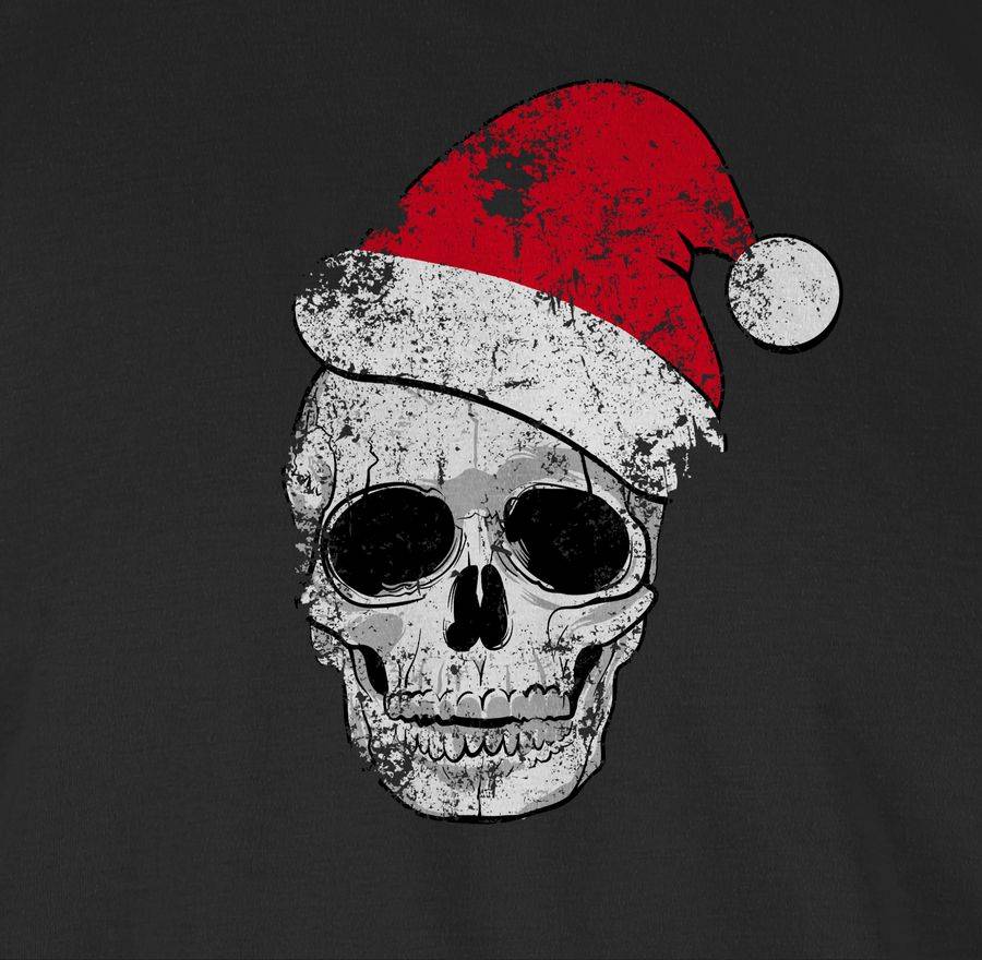 Shirtracer Totenkopf Weihnachtsmütze Vintage Shirts & Mehr Shirtracer VIP-Rabatte