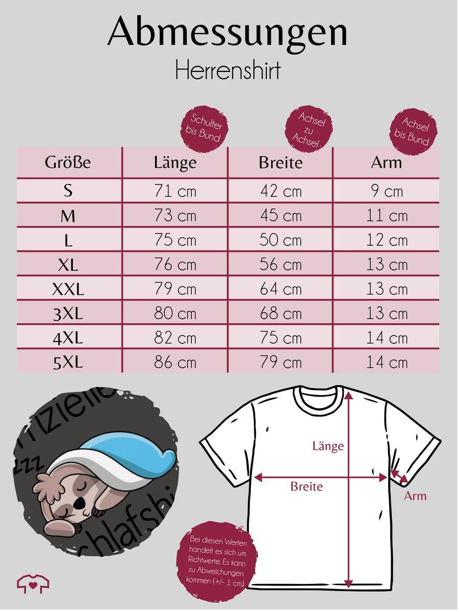 Shirtracer Offizielles Schlafshirt mit Faultier - schwarz Shirts & Mehr Shirtracer JETZT KAUFEN