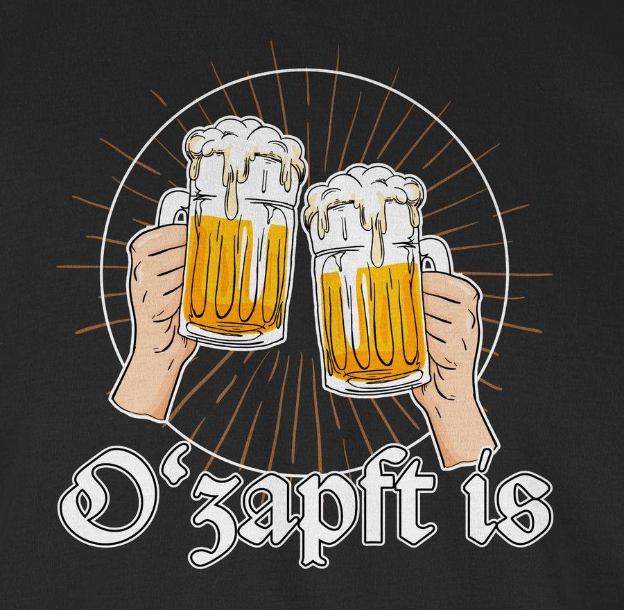 Shirtracer O Zapft is Bier O'zapft is Anstich Es ist angezapft: T-Shirt Rucksack Shirtracer Letzte 2 Tage
