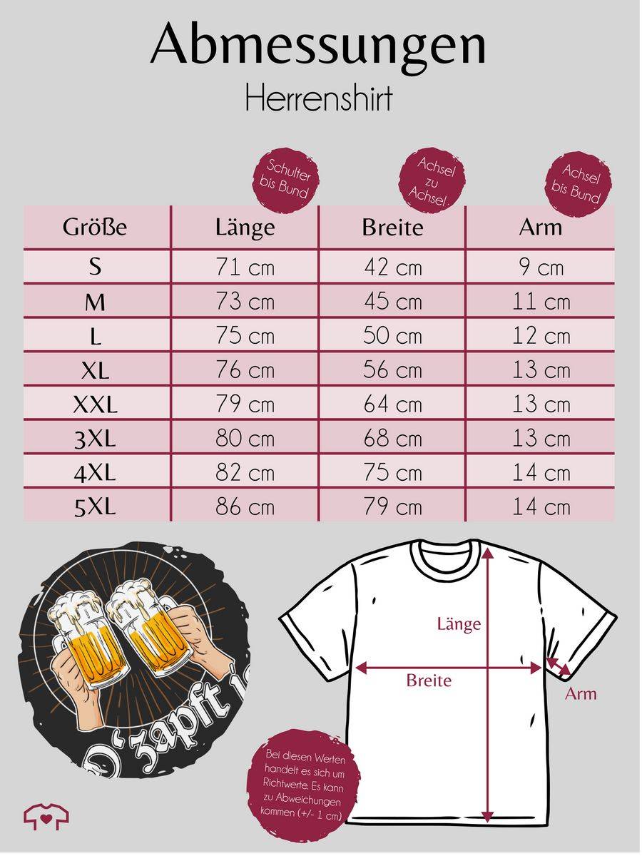Shirtracer O Zapft is Bier O'zapft is Anstich Es ist angezapft: T-Shirt Rucksack Shirtracer Letzte 2 Tage