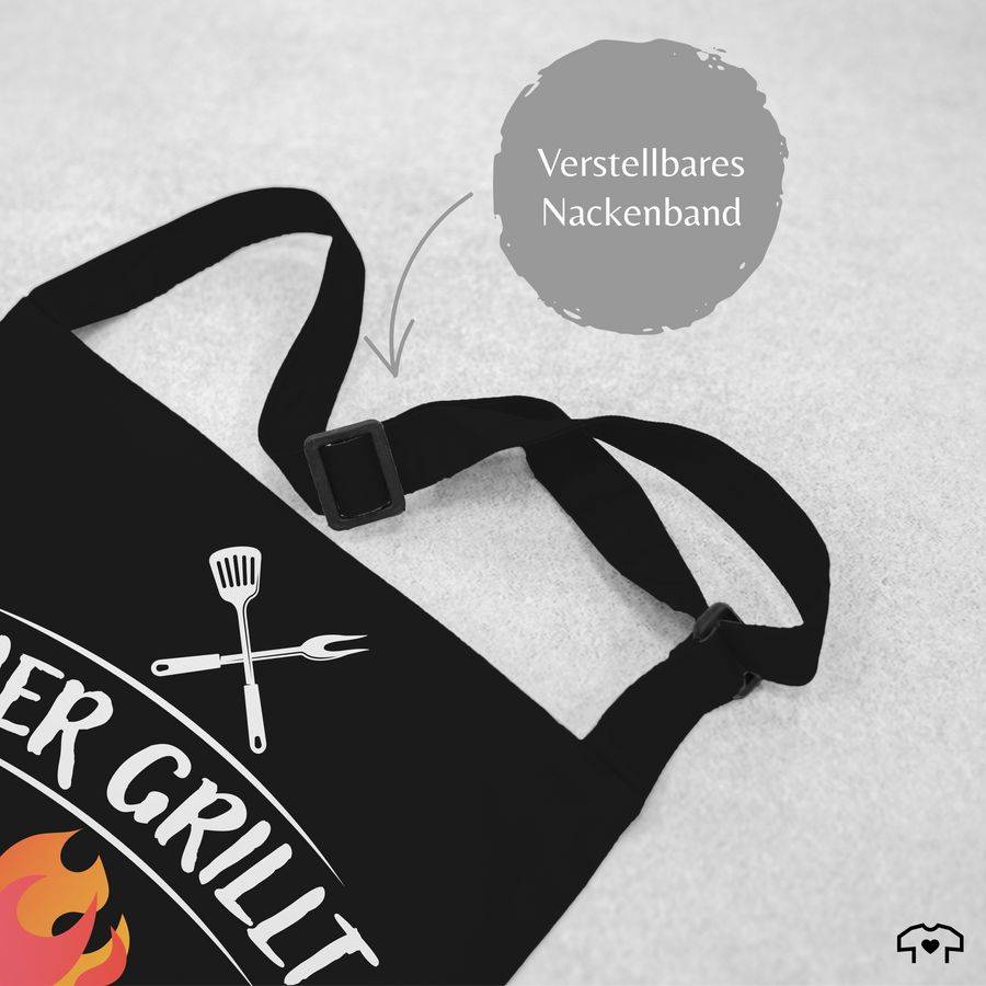 Shirtracer Hier grillt Name höchstpersönlich - Lustiges Geschenk Papa Vatertag Geburtstag: Shirtracer Fabrikladen