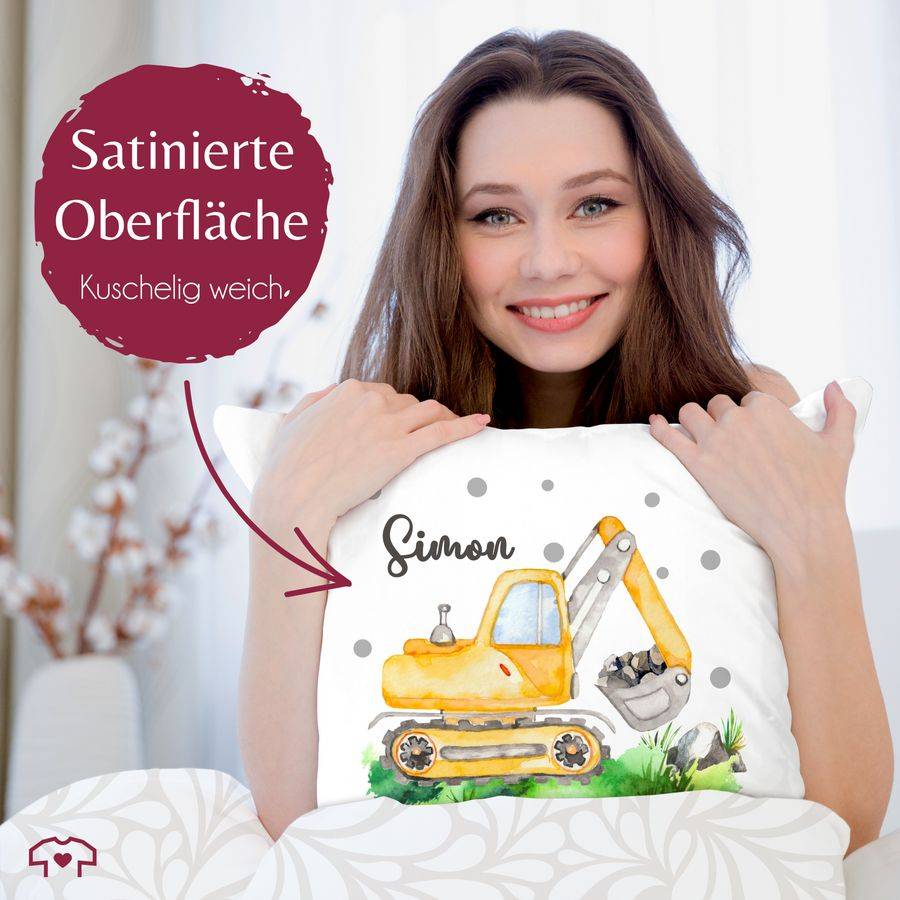 Shirtracer Bagger Baggerfahrer Geschenk: T-Shirt Turnbeutel Shirtracer zollfrei
