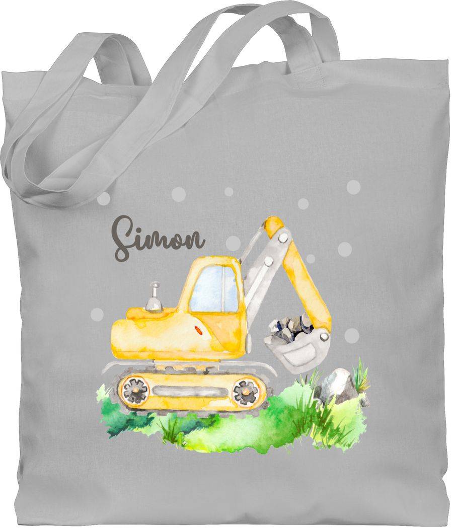 Shirtracer Bagger Baggerfahrer Geschenk: T-Shirt Turnbeutel Shirtracer 2025